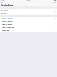 Smolov Squat Program ipad bilder 1
