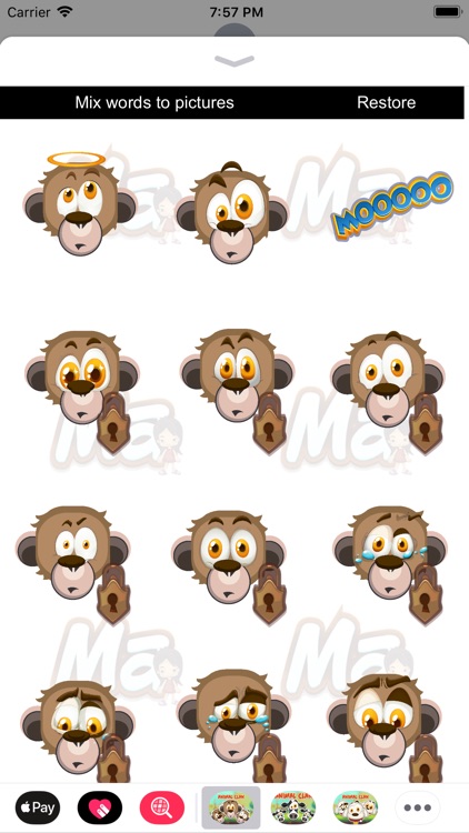 Animal Clan Monkey Stickers