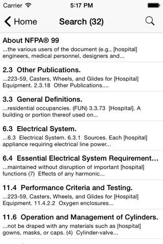 NFPA 99 2012 Edition screenshot 3