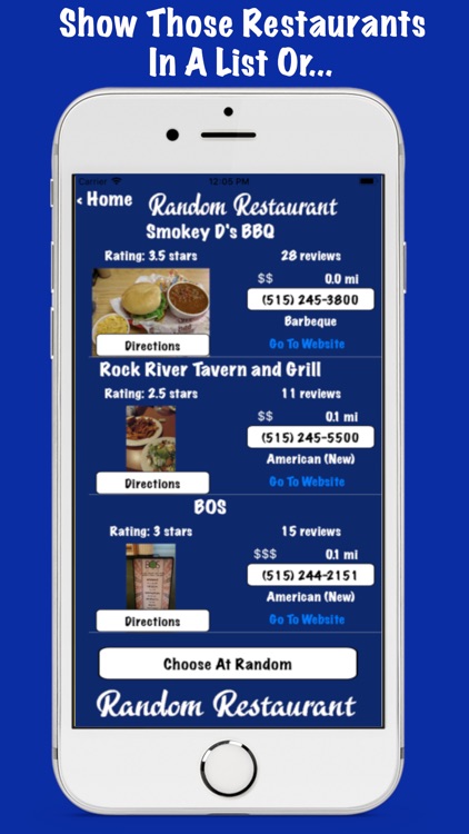 Random Restaurant Finder