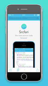 Srcfari: view html source code screenshot
