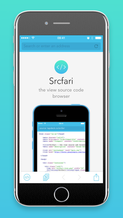 Srcfari: view html so... screenshot1