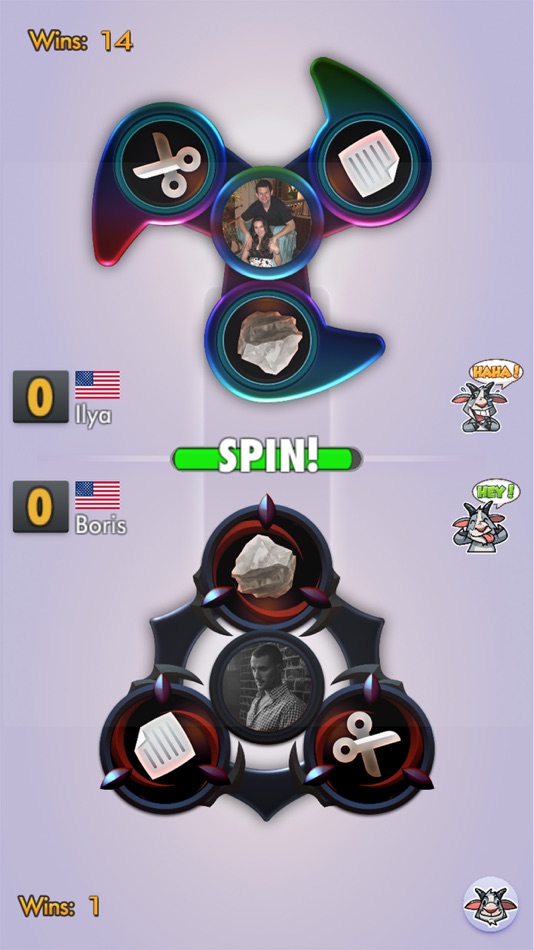 #2. Rock, Paper, Fidget! (iOS) Podle: Tapinator, Inc.
