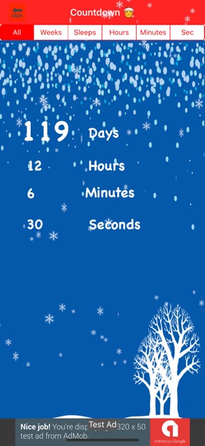 Christmas Snow Event Countdown