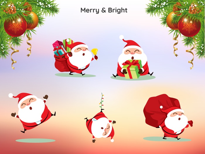 Santa Claus Christmas Sticker