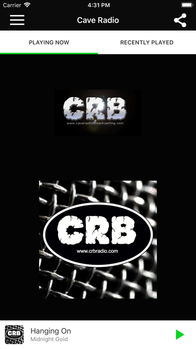 CaveRadio iPhone screenshot 1 - Music app