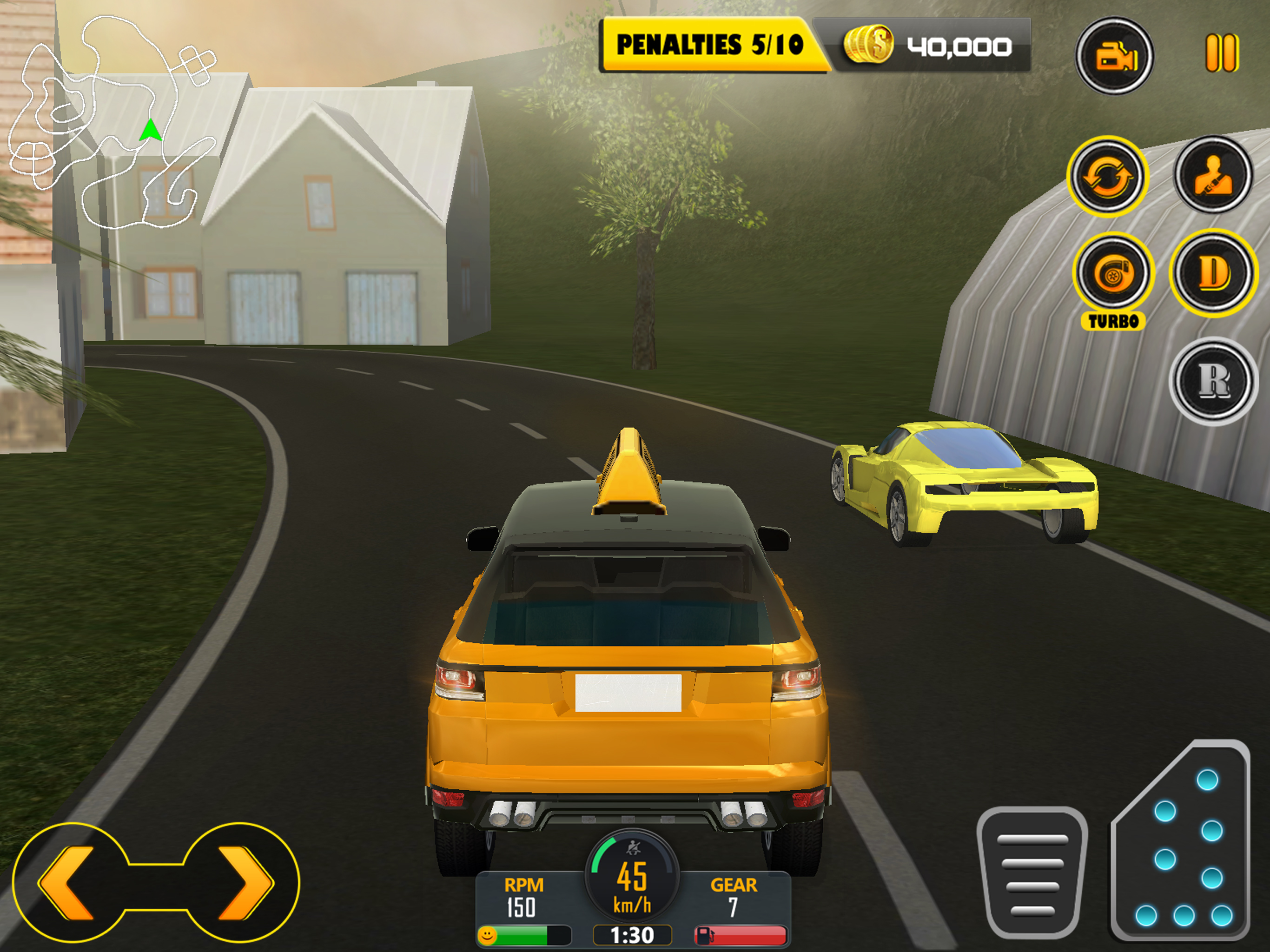 Crazy Hill Speed Taxi Driving 3D screenshot 7