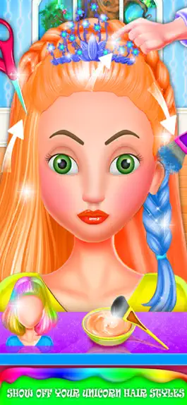 Game screenshot Unicorn Princess Makeover DIY apk