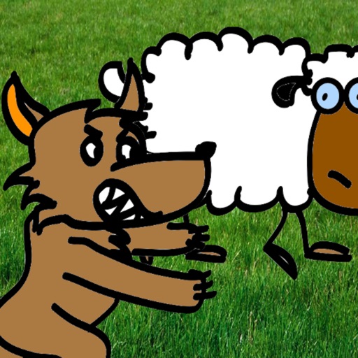 Awesome Wolf vs Small Sheep Icon