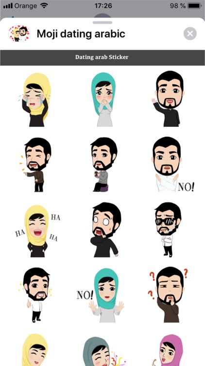 dating arab stickers iMessage