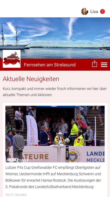 Fernsehen am Strelasund