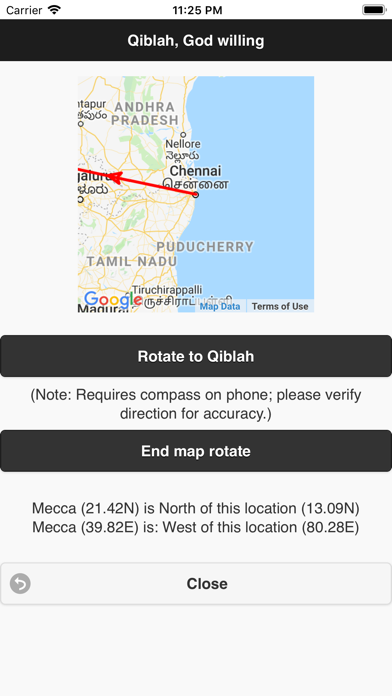 Contact Prayers (Salat) Times iPhone screenshot 6 - Reference app