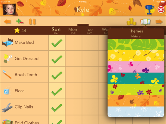 Screenshot #1 for Chore Pad: Chores & Rewards, Beautifully Themed