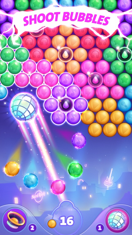 Hard Rock Bubble Shooter