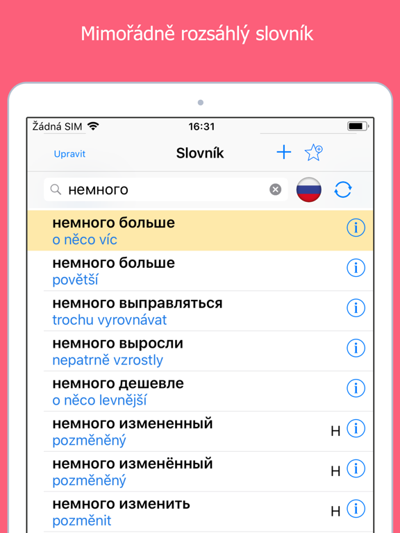Screenshot #5 pour Rusko-český slovník XXL
