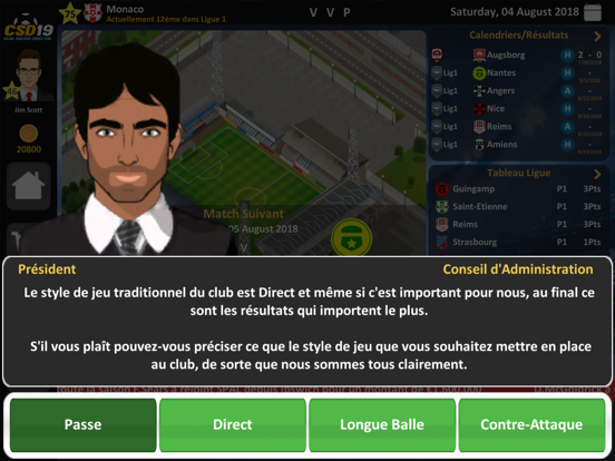 Screenshot #5 pour Club Soccer Director 2019