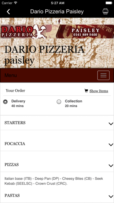 Dario Pizzeria screenshot 3