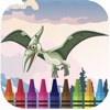 恐竜 ペンキ塗り 冊子 にしては 遊技 - iPadアプリ