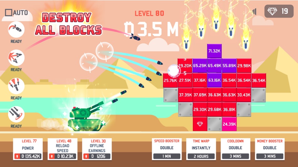 #2. Idle Tank vs. Blocks (iOS) 由: LIHUHU PTE. LTD.