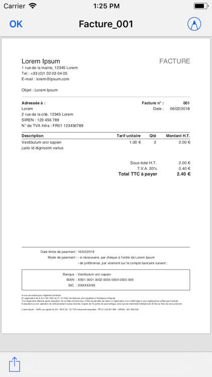 Rapide facture screenshot-3