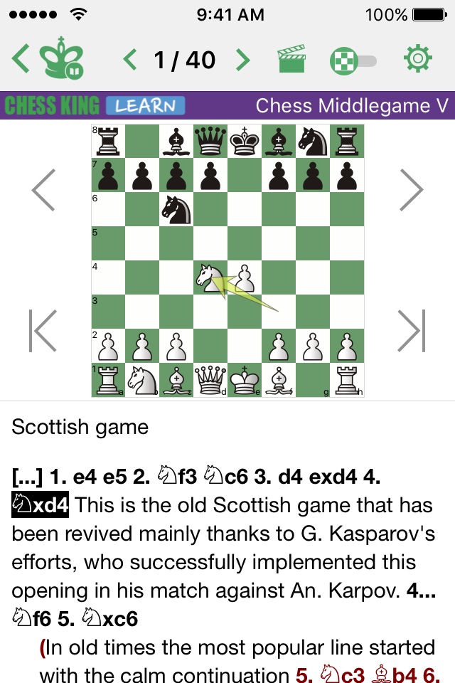 Chess Middlegame V screenshot 2