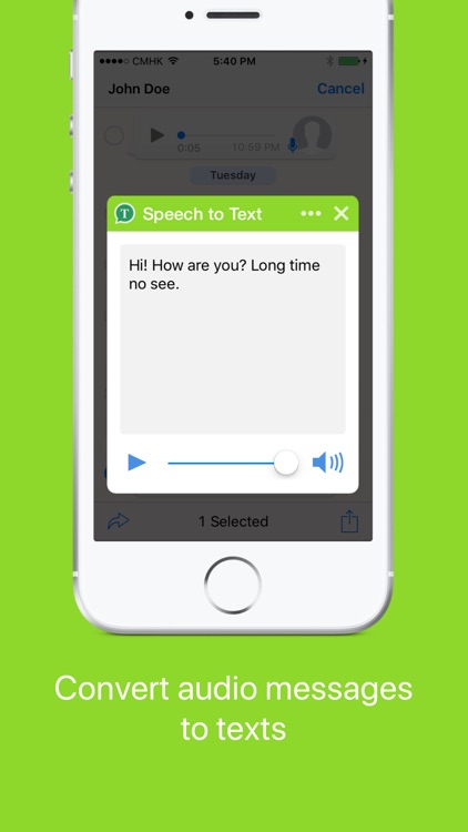 Speech to Text for Whatsapp