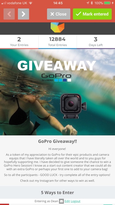 Sweeps — Enter & Win Giveaways screenshot 2