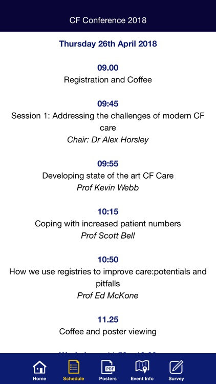 Cystic Fibrosis Conf App