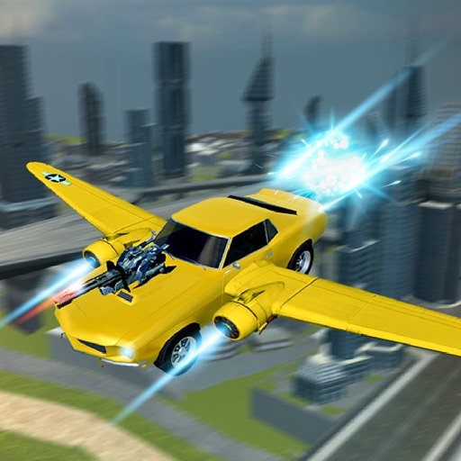 Flying Futuristic Car Battle icon