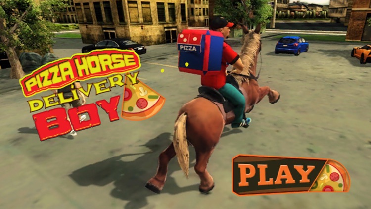 Pizza Horse Delivery Boy