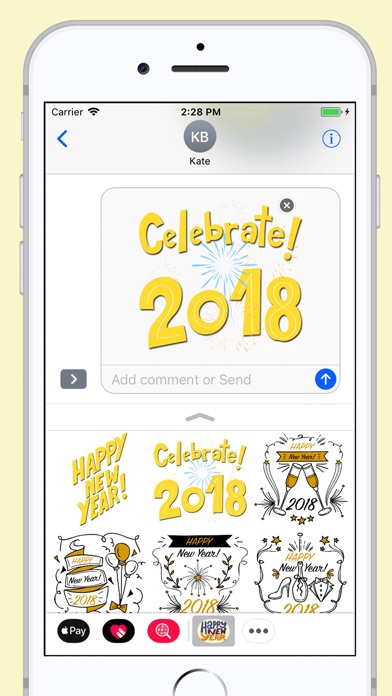 New Year Celebration Sticker screenshot 3