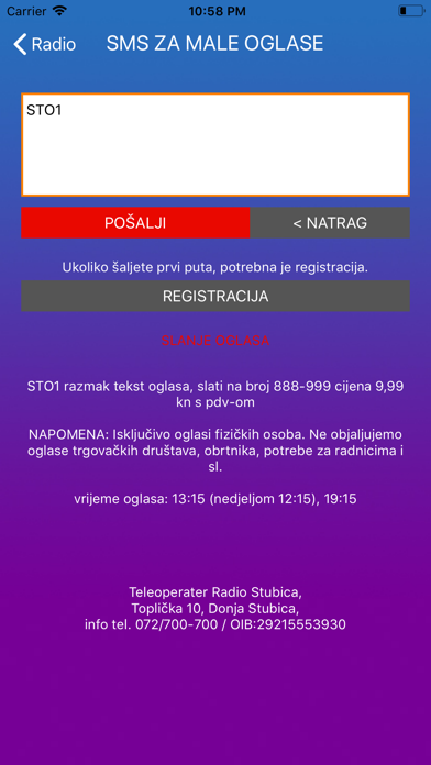 Radio Stubica screenshot 3