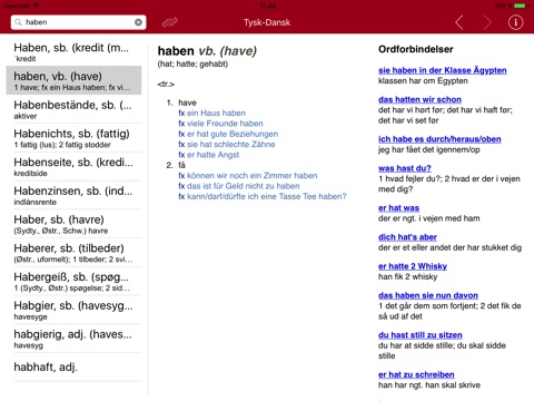 Gyldendal's German Danish Dictionary - Large screenshot 3