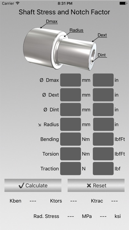 Shaft Stress and Notch Factor