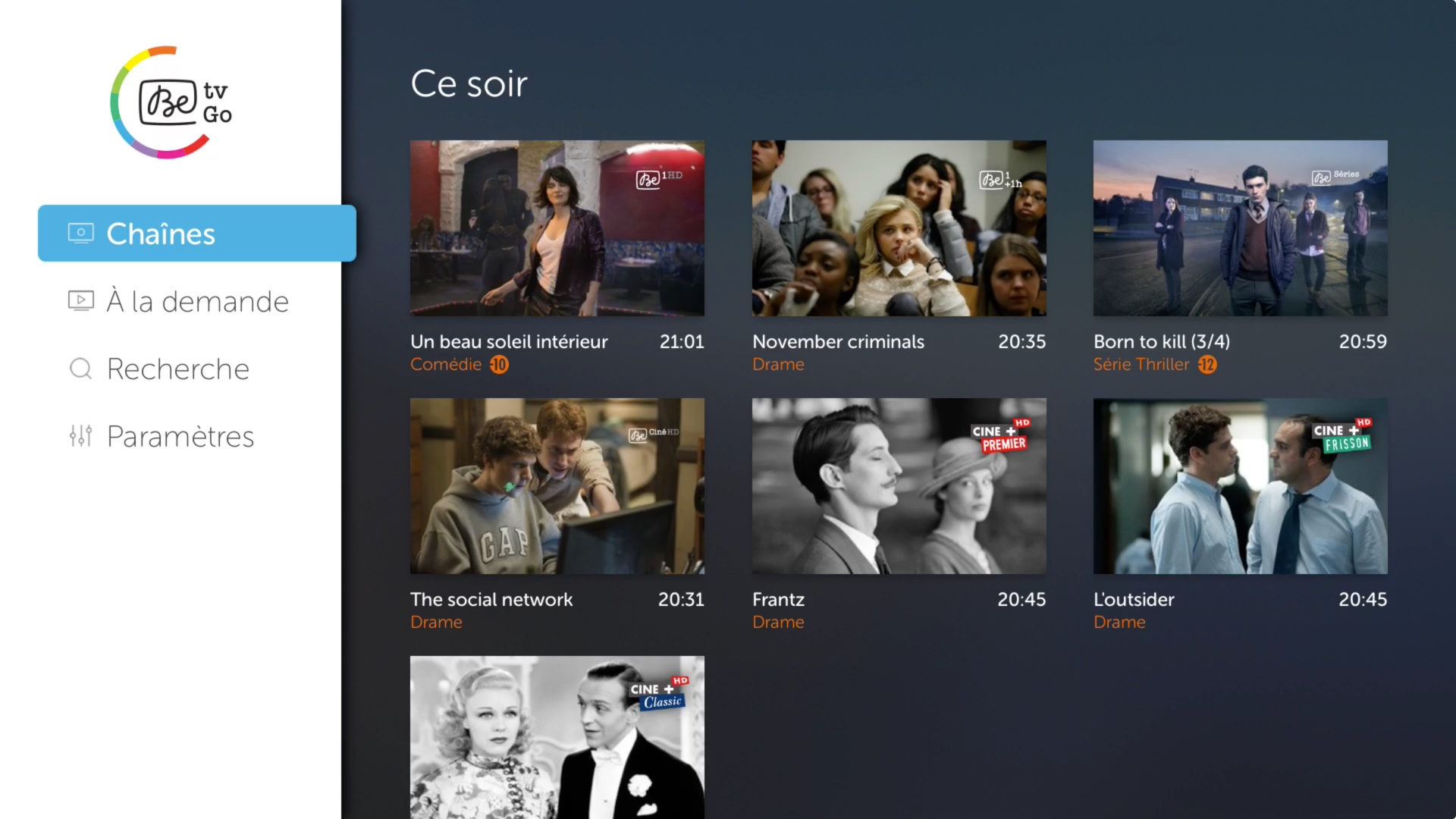 Be tv Go : Live, À la demande screenshot 9