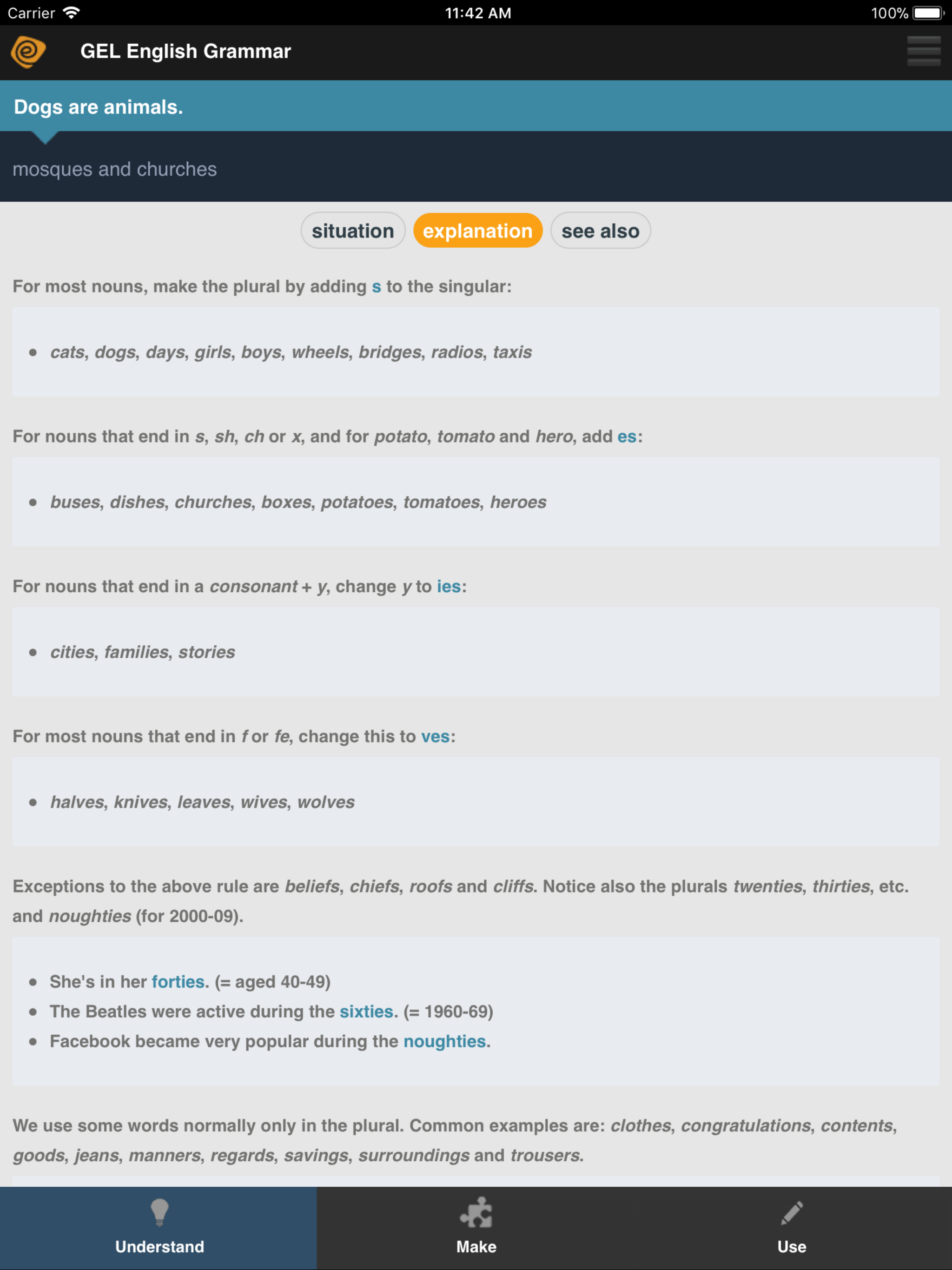 GEL English Grammar screenshot 8