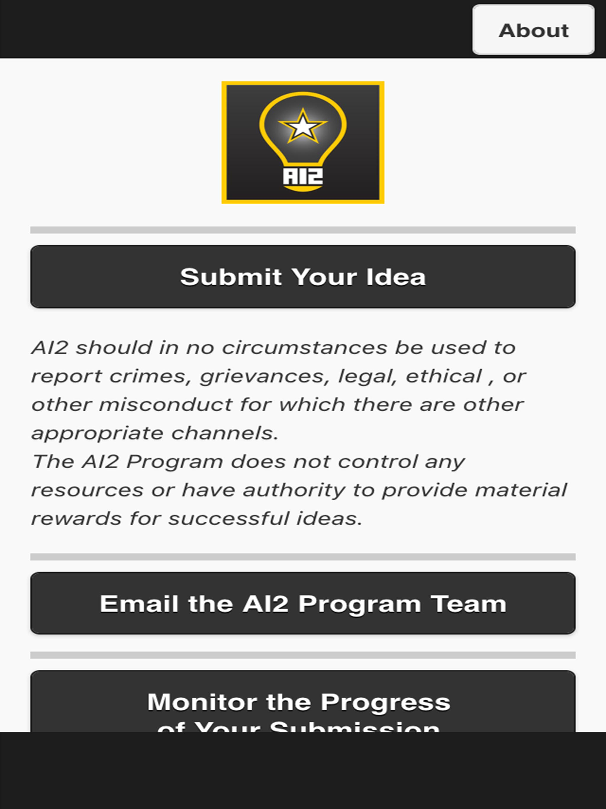 Army Ideas for Innovation (AI2