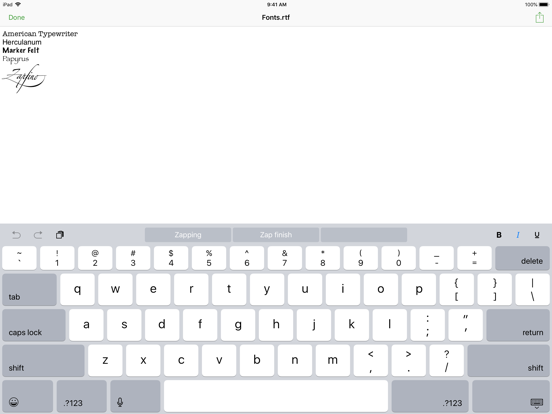 RichTexture iPad screenshot 2 - Productivity app