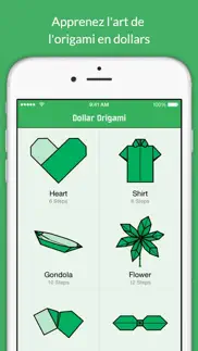 origami en dollar iPhone Captures Décran 2