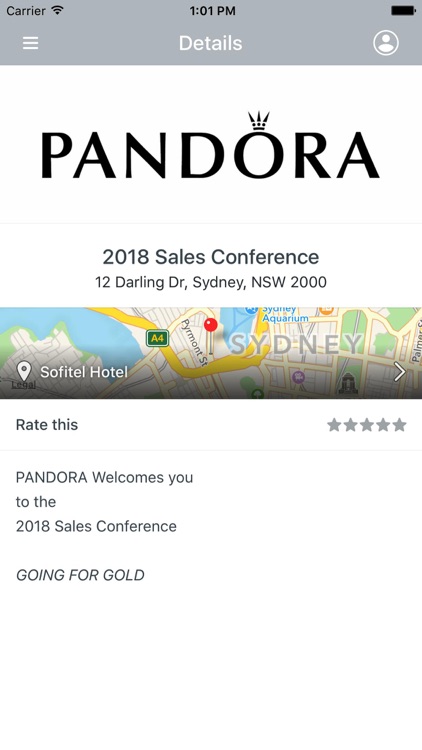 PANDORA Events