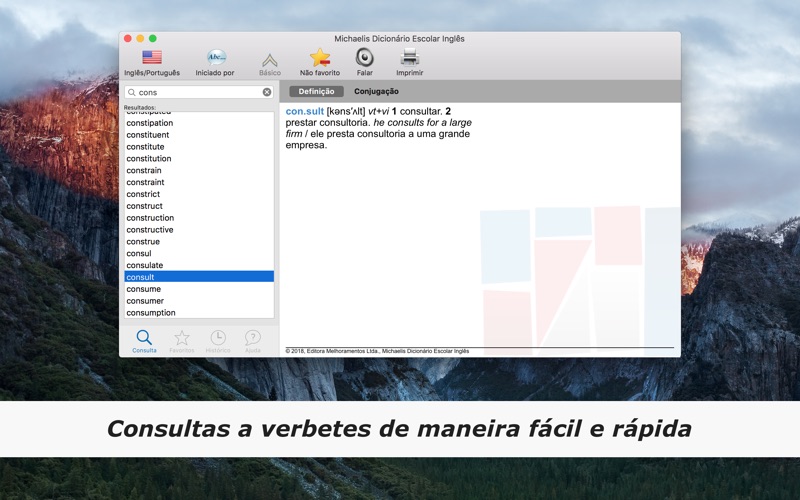 Michaelis Escolar Inglês Screenshot