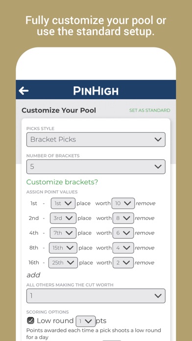 PinHigh - Fantasy Golf Screenshot 2 - AppWisp.com PinHigh - Fantasy Golf Screenshot 2 - AppWisp.com