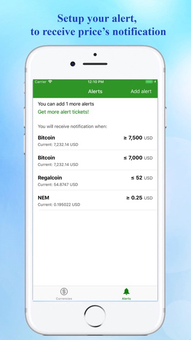 Crypto Currency Alerts screenshot 2