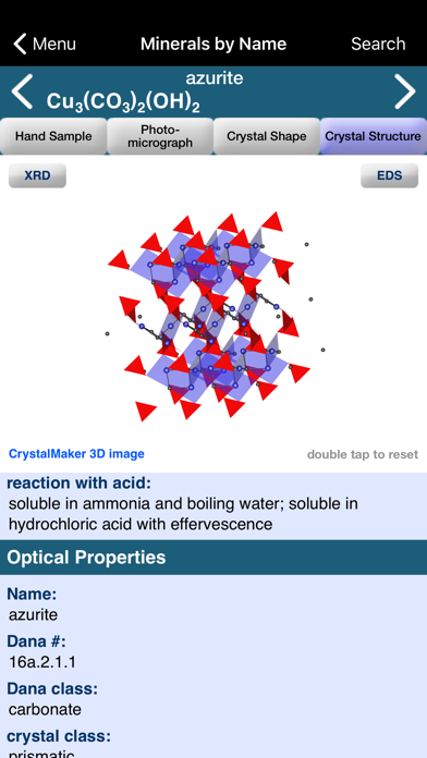 Mineral Database Screenshot 3