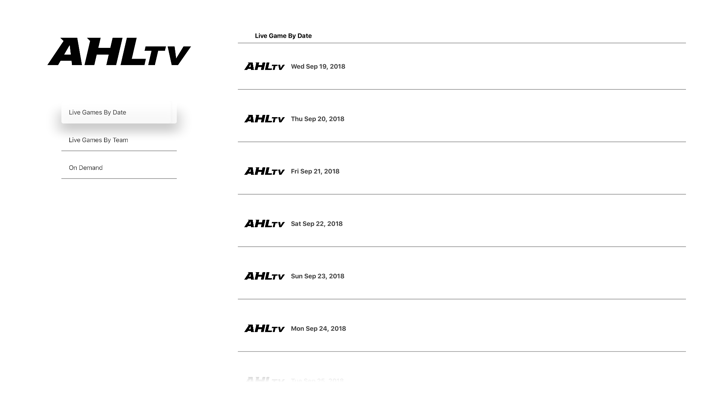 Screenshot #1 pour AHLTV