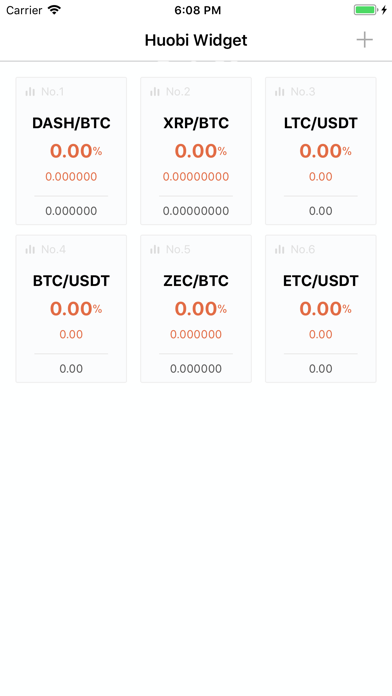 huobi Crypto tracker widget screenshot 2