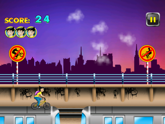 Screenshot #5 pour Subway Biker vs Copter Skaters