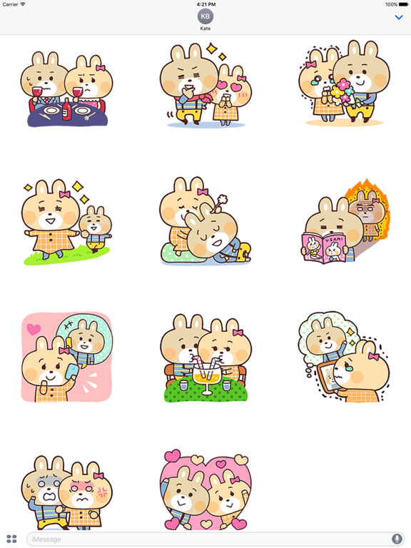 Screenshot #5 pour Cute Rabbit Love Animated