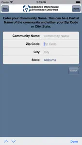 Appliance Warehouse Mobile screenshot #2 for iPhone