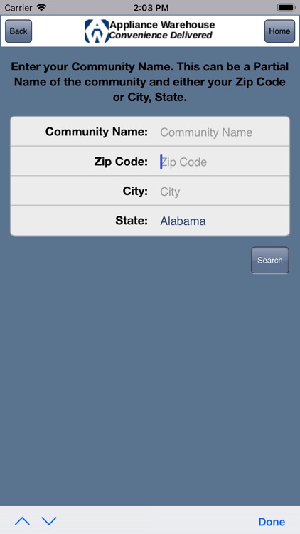 Appliance Warehouse Mobile